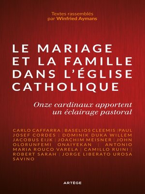 cover image of Le mariage et la famille dans l'Église catholique